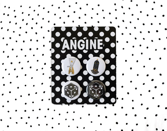 Angine de Poitrine – Khn & Klek Button Pin