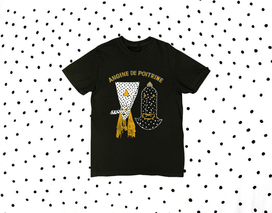 Angine de Poitrine – T-Shirt Noir Khn & Klek
